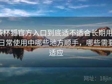 茶杯狐官方入口到底适不适合长期用？日常使用中哪些地方顺手，哪些需要适应