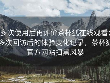多次使用后再评价茶杯狐在线观看：多次回访后的体验变化记录，茶杯狐官方网站扫黑风暴