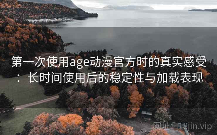 第一次使用age动漫官方时的真实感受：长时间使用后的稳定性与加载表现