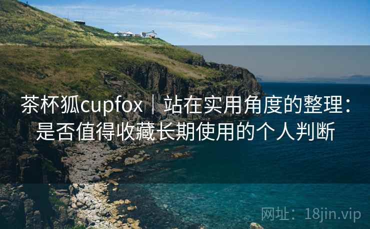 茶杯狐cupfox｜站在实用角度的整理：是否值得收藏长期使用的个人判断